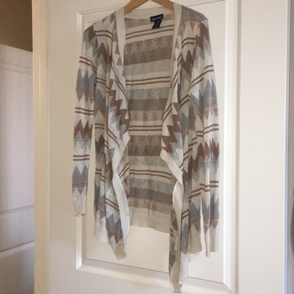 Zig Zag striped cardigan